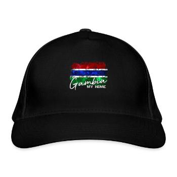 Gambie Flag Gambians drapeau Gambien - Casquette classique bio - noir - Devant