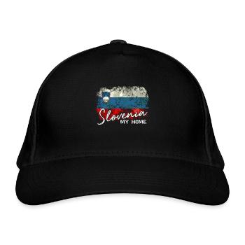 Slovenia Flag Slovene Slovenia Flag Slovenians - Organic Baseball Cap - black - Front