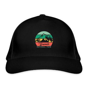 Yosemite National Park - Casquette classique bio - noir - Devant