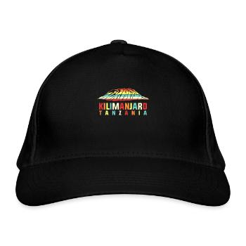 Kilimanjaro hike Tanzania mountain hiking - Organic Baseball Cap - black - Front