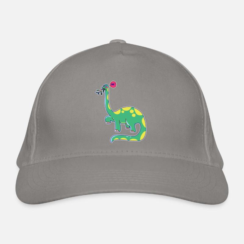 Dinosaurier hat schlechte Laune Bio-Baseballkappe