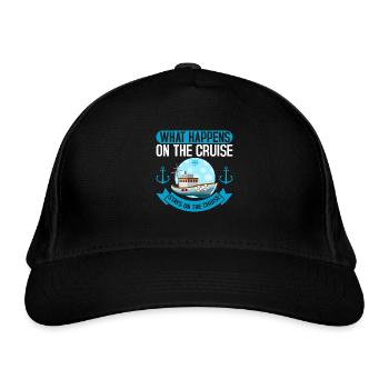 On The Cruise Cruise Cruise Cruise - Organic Baseball Cap - black - Front