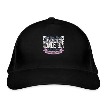 Zahnmedizinische Fachangestellte - Bio-Baseballkappe - Schwarz - Vorne