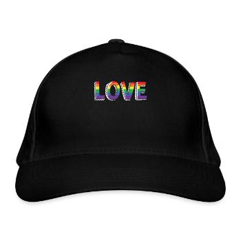 LGBTQ - Casquette classique bio - noir - Devant