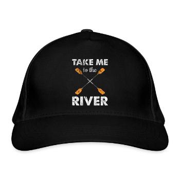 Paddeling Rowing Rowing Team River Team Rowing - Organic Baseball Cap - black - Front