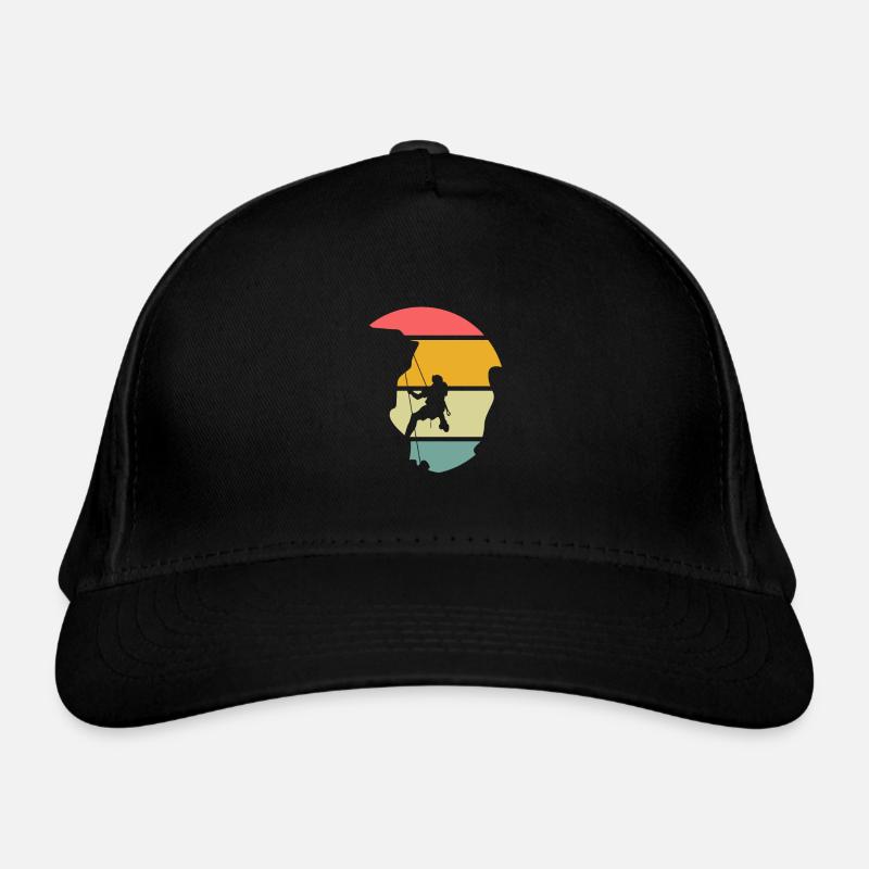 Rock climber gift - Organic Baseball Cap - black