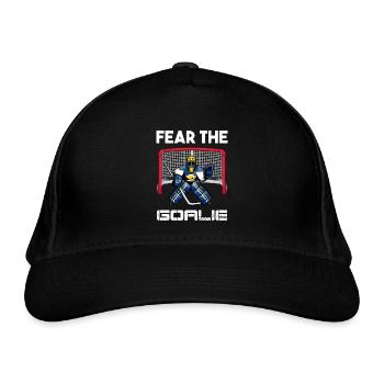 Goalie Hockey Torwart Eishockey - Bio-Baseballkappe - Schwarz - Vorne