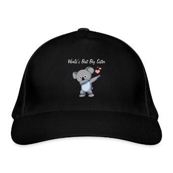 Worlds Best Sister - Organic Baseball Cap - black - Front