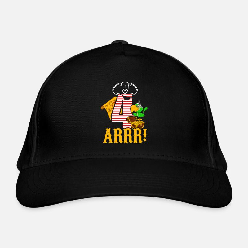 Pirate son birthday 4 years Organic Baseball Cap