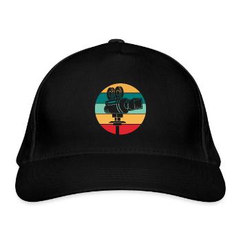 Filmmaker cameraman director - Organic Baseball Cap - black - Front
