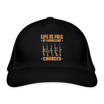 Shooting Target Shooting - Organic Baseball Cap - black - Front