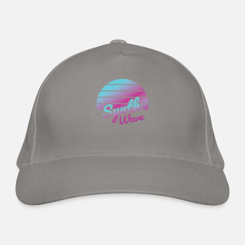 synth wave music lover Organic Baseball Cap