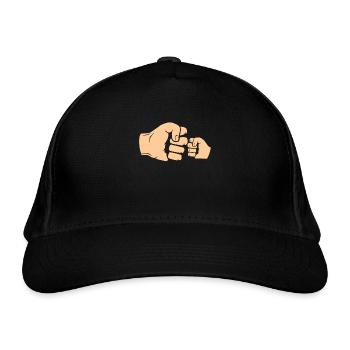 Fist check - Organic Baseball Cap - black - Front