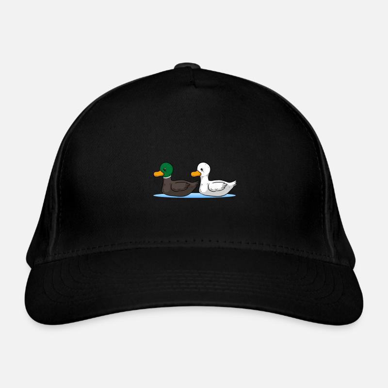 Enten - Bio-Baseballkappe - Schwarz