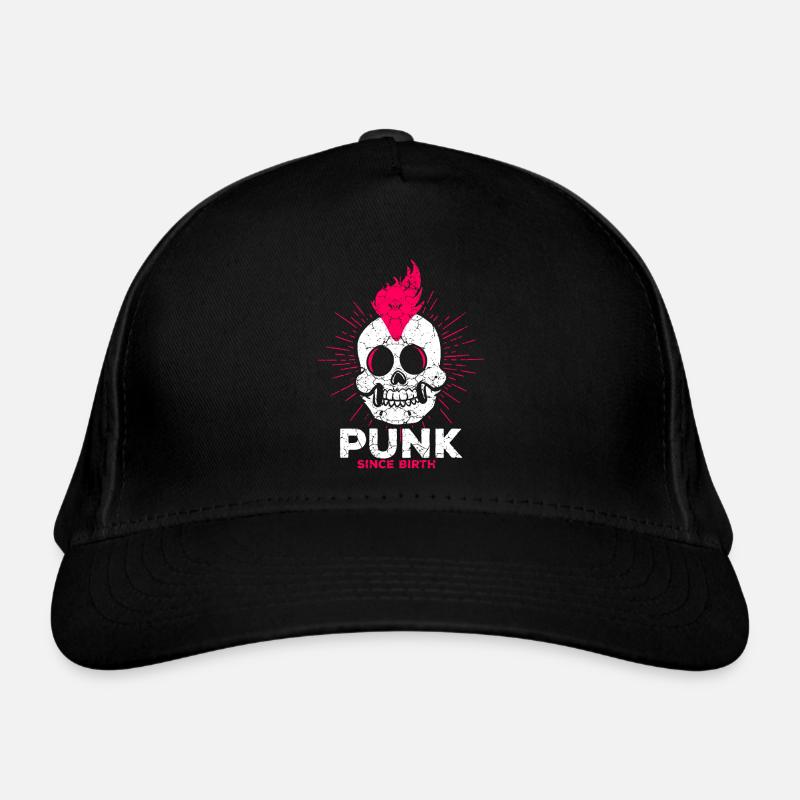 Punk Rock Musik Punkrocker Punks Punker Geschenk Bio-Baseballkappe