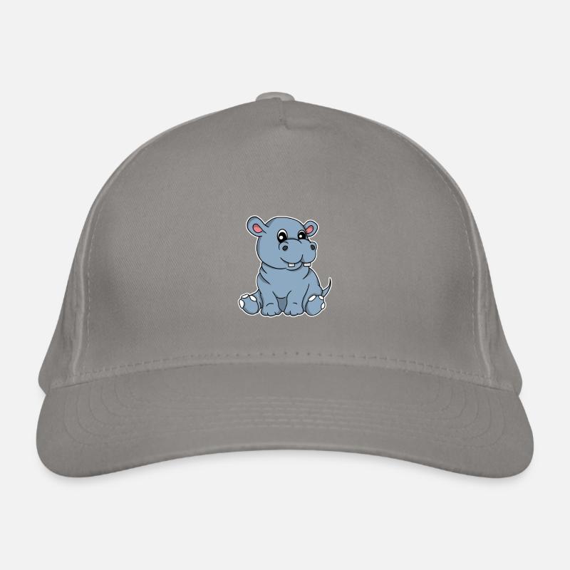 Süßes Hippo Nilpferd Flusspferd Geschenk Bio-Baseballkappe