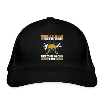 Modellfliegen Spruch Lustig RC Pilot Modellflieger - Bio-Baseballkappe - Schwarz - Vorne