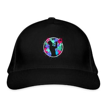 Trumpeter trumpet trumpet player - Organic Baseball Cap - black - Front