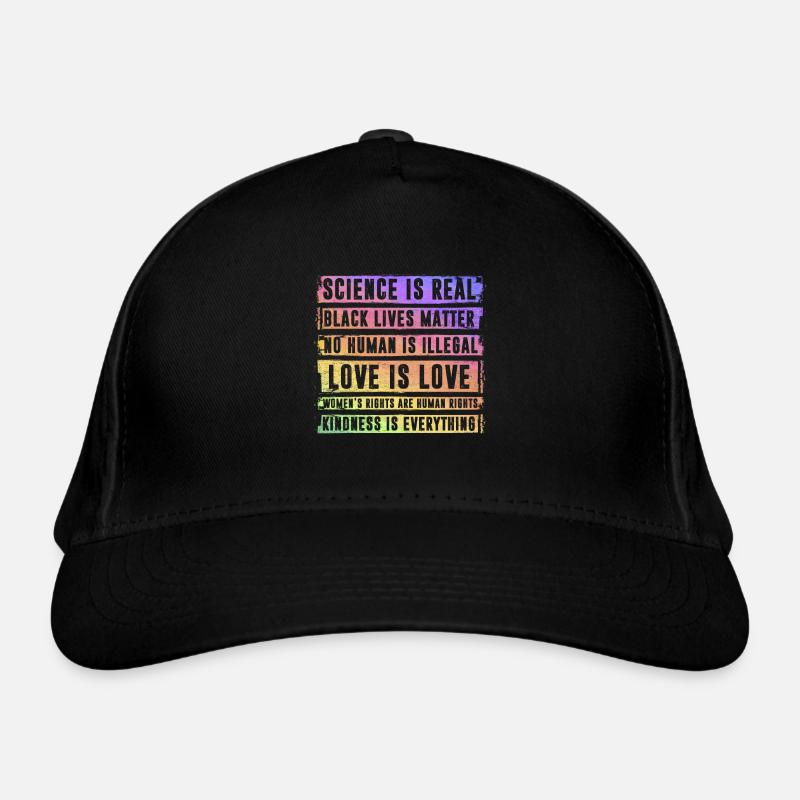 Sience is real Black lives matter Bio-Baseballkappe