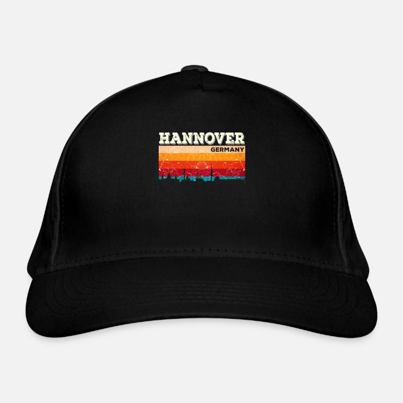 Hanover hometown Germany - Organic Baseball Cap - black