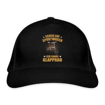 Elektroklapprad Fahre Klapprad - Bio-Baseballkappe - Schwarz - Vorne