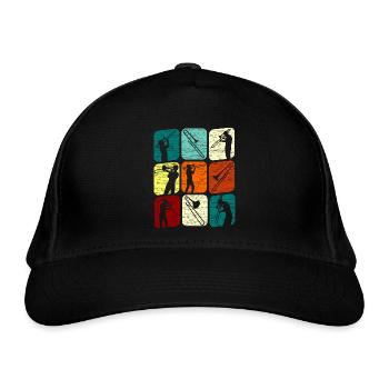 Trombonist Trombonist Trombone Retro - Organic Baseball Cap - black - Front