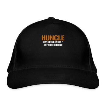 Huncle Like Regular Uncle - Organic Baseball Cap - black - Front