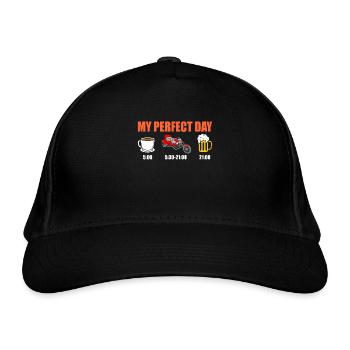 Trike Triker Trike driver - Organic Baseball Cap - black - Front