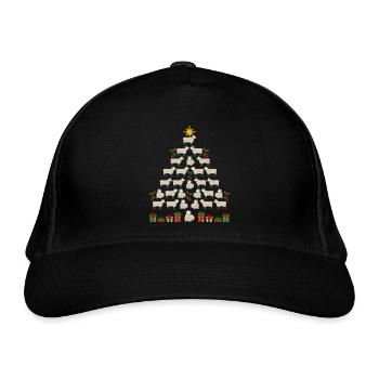 Shepherd Christmas Shepherd Sheep - Organic Baseball Cap - black - Front