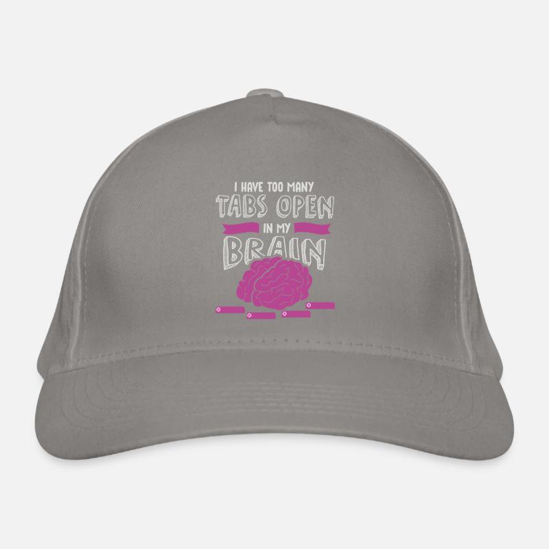 adhd, onglets de cerveau adhd ouverts, Attention, Casquette classique bio