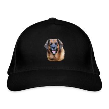 Leonberger Dogs Design Gift - Organic Baseball Cap - black - Front