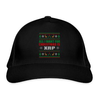 Christmas XRP Investor - Bio-Baseballkappe - Schwarz - Vorne
