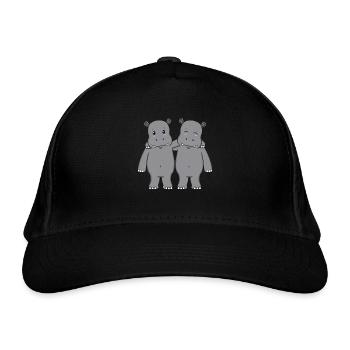 Hippopotames hippopotames - Casquette classique bio - noir - Devant