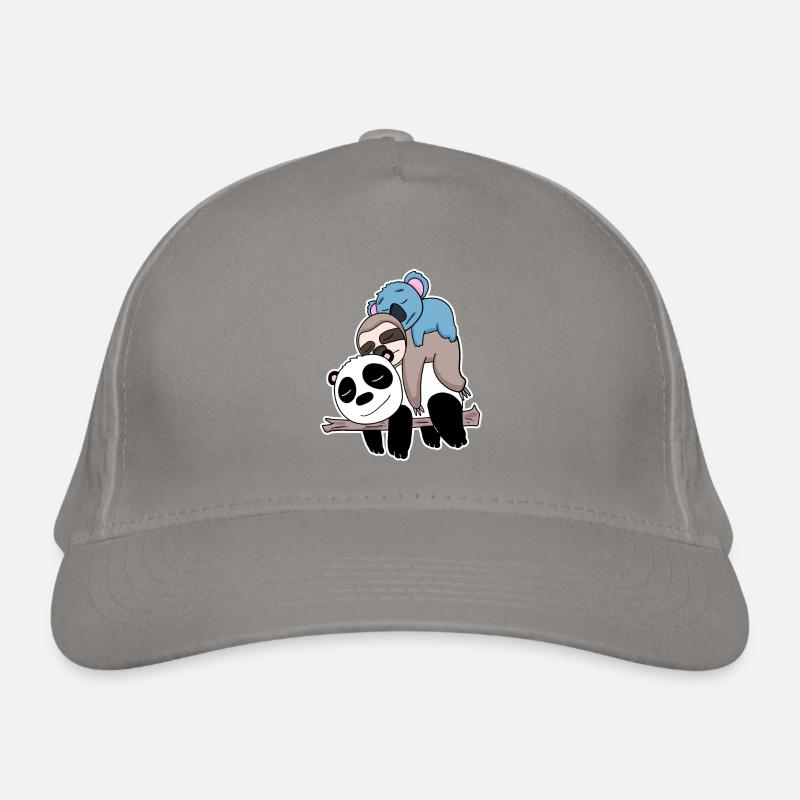 Panda sloth and koala Organic Baseball Cap