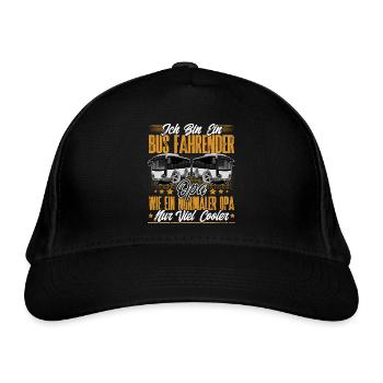 Busfahrer Opa - Bio-Baseballkappe - Schwarz - Vorne