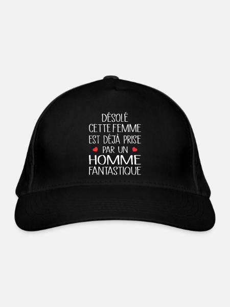 Désolé cette femme est déjà Prise - Casquette classique bio - noir