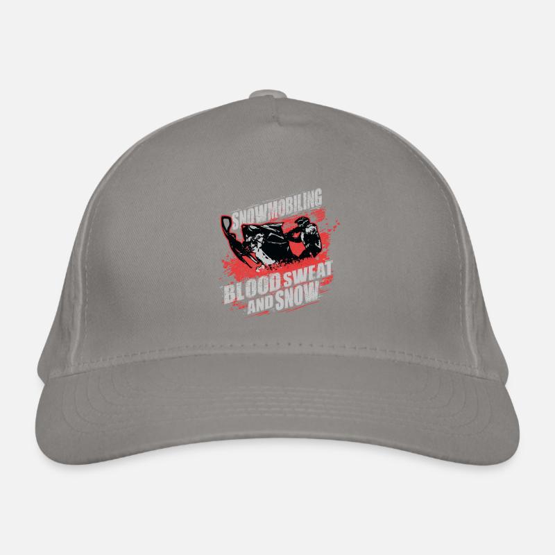Snowmobile Snowmobiling Blood Sweat and Snow Organic Baseball Cap