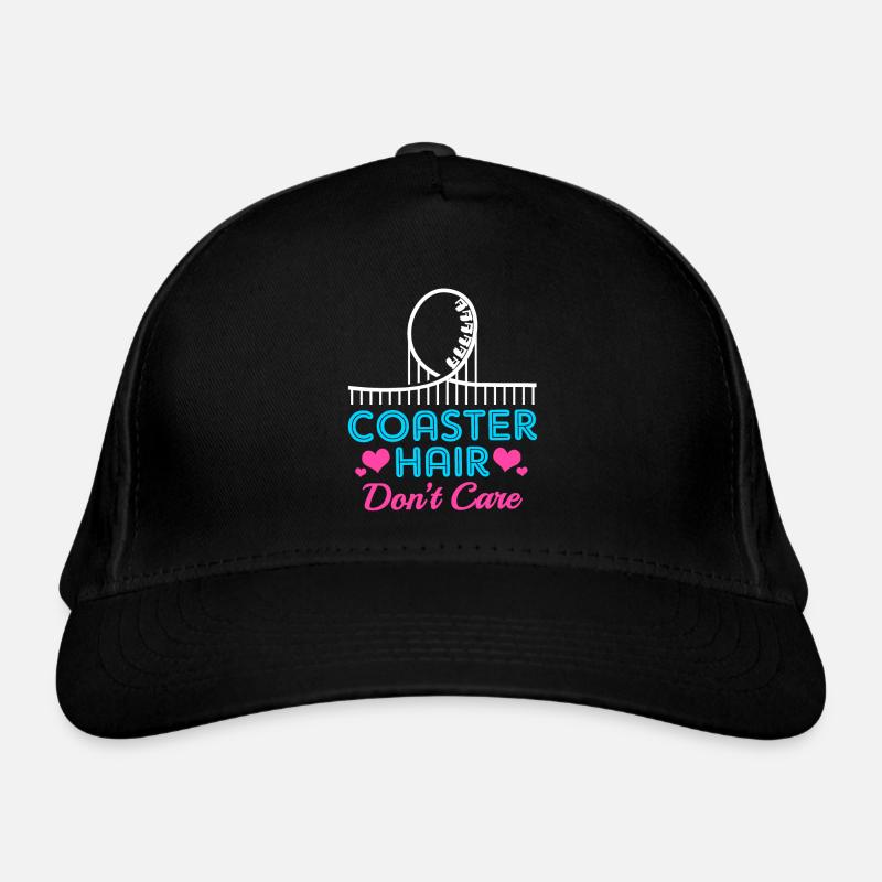 Achterbahn Haare Bio-Baseballkappe