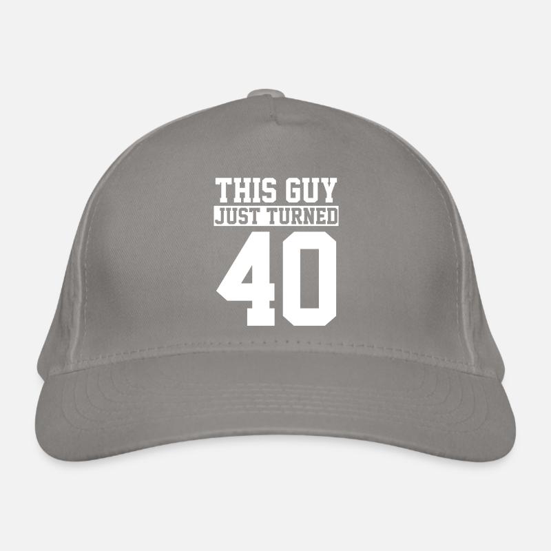 40e anniversaire Quarante ans Casquette classique bio