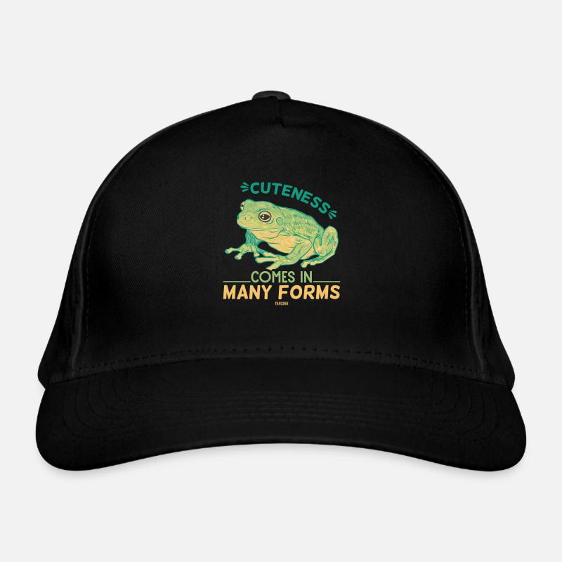 cute frog kids toad Organic Baseball Cap