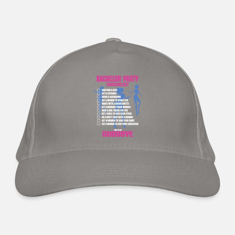 Bachelor Party Checklist Organic Baseball Cap
