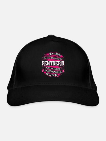 Rentnerin - Bio-Baseballkappe - Schwarz