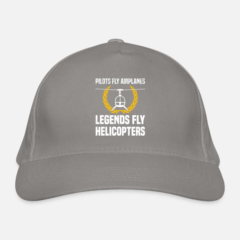 Pilot Helicopter Helicopter Saying Hobby Pilot Organic Baseball Cap