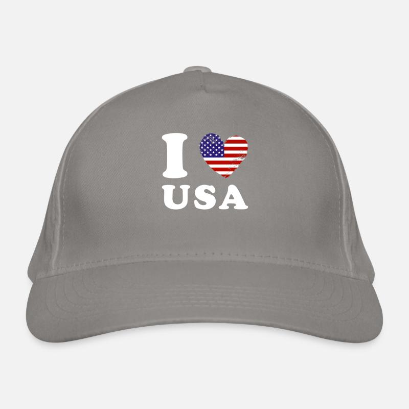 J’adore les États-Unis Casquette classique bio