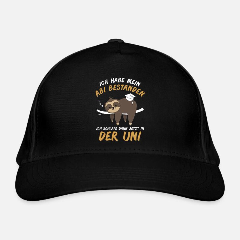 Abi Abschluss Lustiges Faultier Abitur Geschenk Bio-Baseballkappe