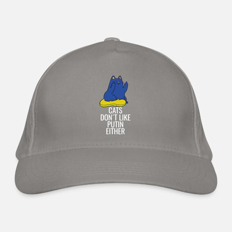 Les chats ukrainiens n’aiment pas Poutine non plus Casquette classique bio