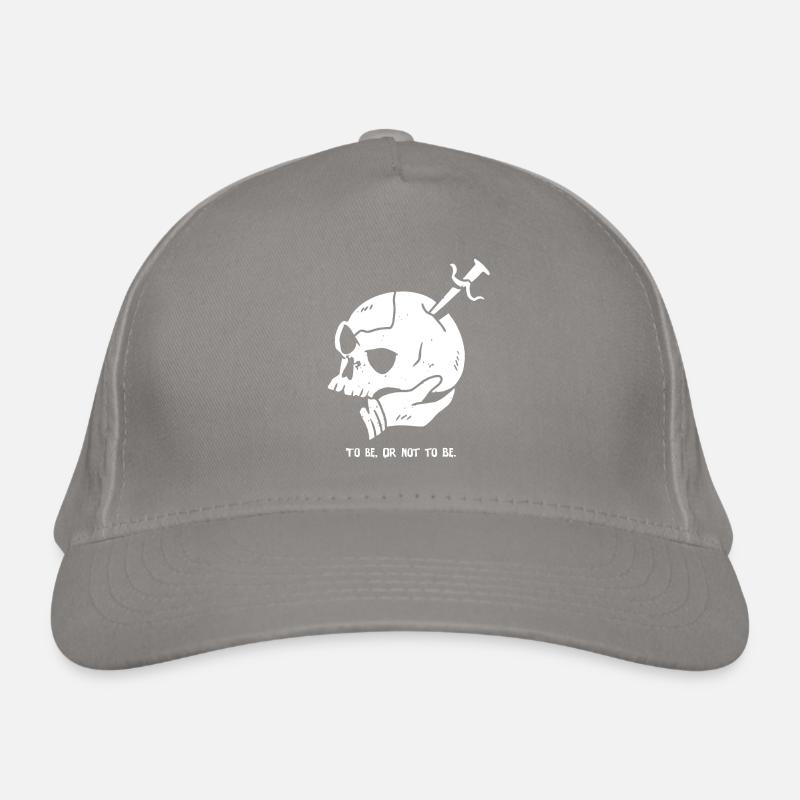 Skull with Dagger and Hamlet Quote Organic Baseball Cap