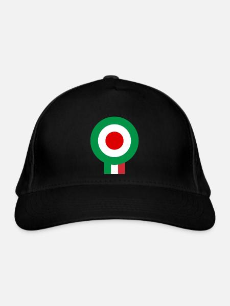 Italia - Organic Baseball Cap - black - Front