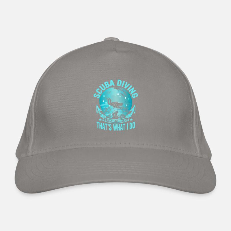 Scuba Diving & Taking Samples Marine Biology Organic Baseball Cap
