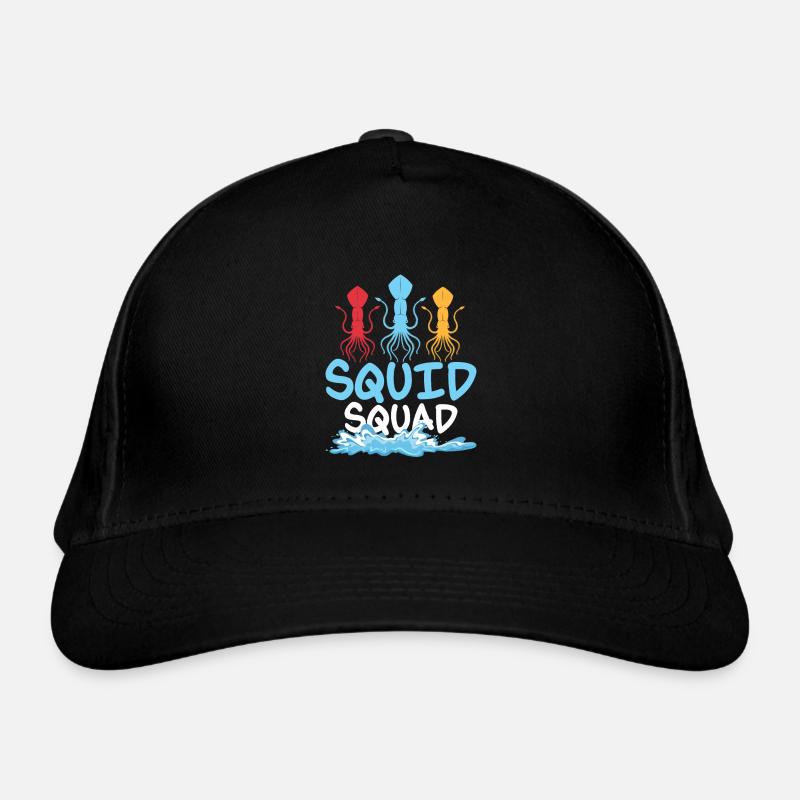 Squid Squad Marine Biology Scientist Organic Baseball Cap